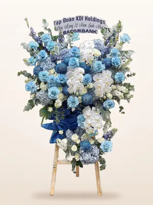 Kệ Xanh Lan Trắng Thịnh Vượng
