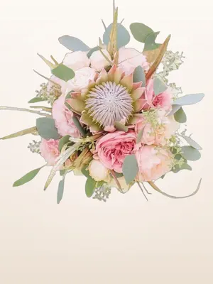 Hoa Cưới Protea Pastel